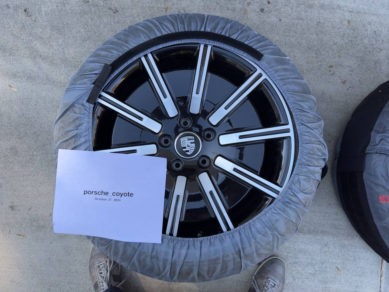 Porsche Taycan Porsche Taycan 20" Turbo Aero Winter Wheel & Tire Set (w/ TPMS + tote bags) $2500 OBO IMG_2038